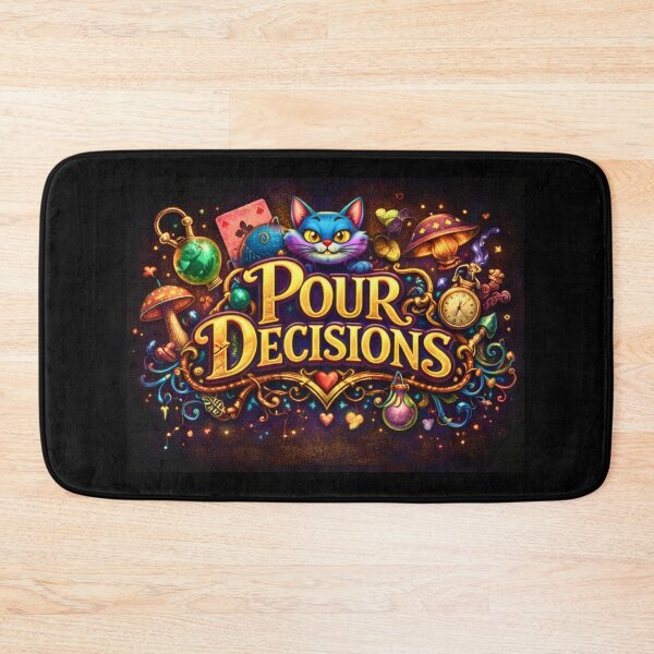 Item preview, Pour Decisions Wonderland Logo — Mystic Bar Official Art designed and sold by A Sinister Sly.