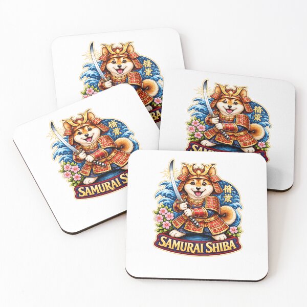 Item preview, Samurai Shiba Sticker – Cute Japanese Warrior Dog | Kawaii Shiba Inu Art designed and sold by RALYSHOP.