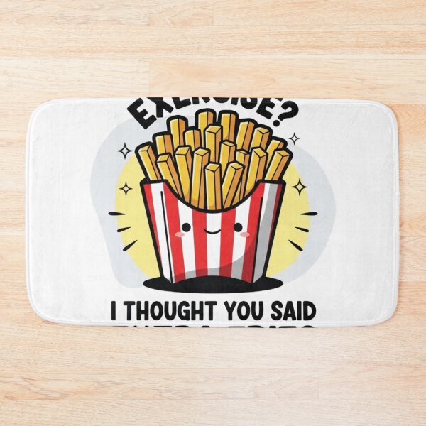 Item preview, Exercise? I Thought You Said Extra Fries!  Funny french fries foodie humor t-shirt designed and sold by nancysdaughter.