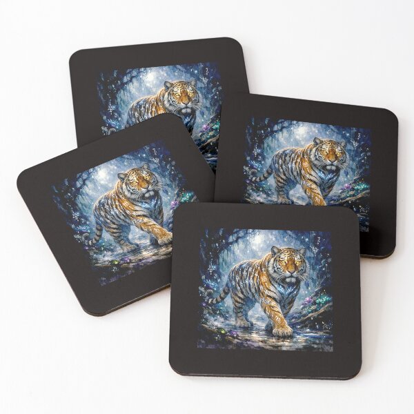 Item preview, Runebound Sovereign: The Mystic Tiger of the Moonlit Realm designed and sold by Helios Be. Lavsh.