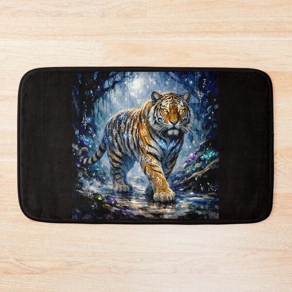 Item preview, Runebound Sovereign: The Mystic Tiger of the Moonlit Realm designed and sold by Helios Be. Lavsh.