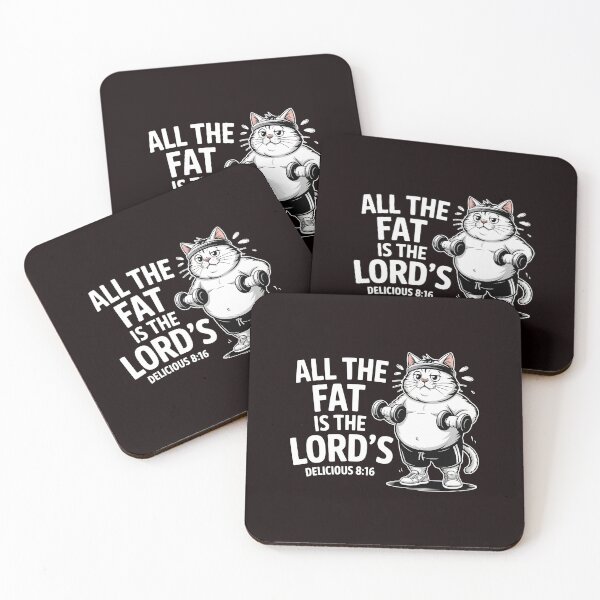 Item preview, All The Fat Is The Lord's – Funny Christian Gym Workout Humor designed and sold by Redgiant87x.