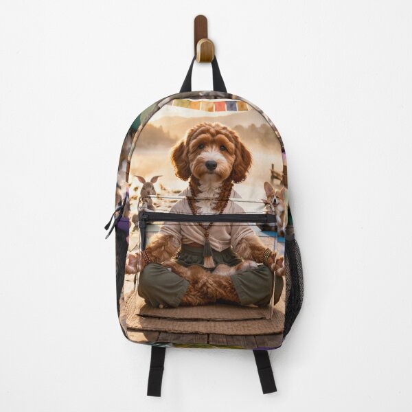 Item preview, Cockapoo Yoga Teacher at Sunrise by the Lake designed and sold by Paul Thompson Photography.