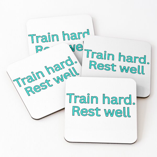 Item preview, Train hard. Rest well-gym quote designed and sold by HustlersShop77.