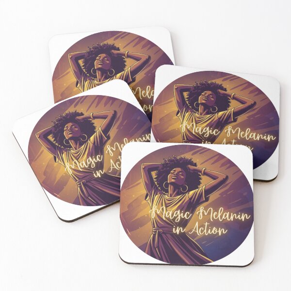 Item preview, Magic Melanin in Action – Confident Black Woman Empowerment designed and sold by nancysdaughter.