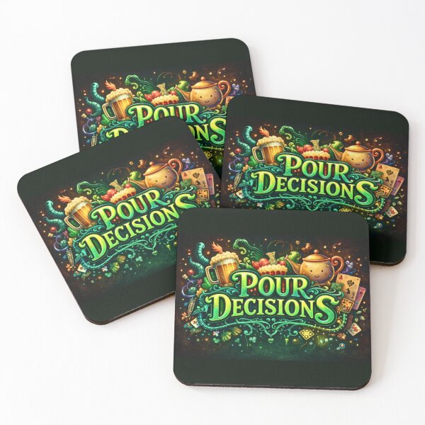 Item preview, Pour Decisions St. Patrick's Day Logo — Irish Bar Art designed and sold by A Sinister Sly.