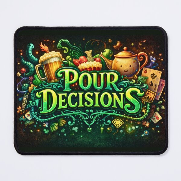 Item preview, Pour Decisions St. Patrick's Day Logo — Irish Bar Art designed and sold by A Sinister Sly.