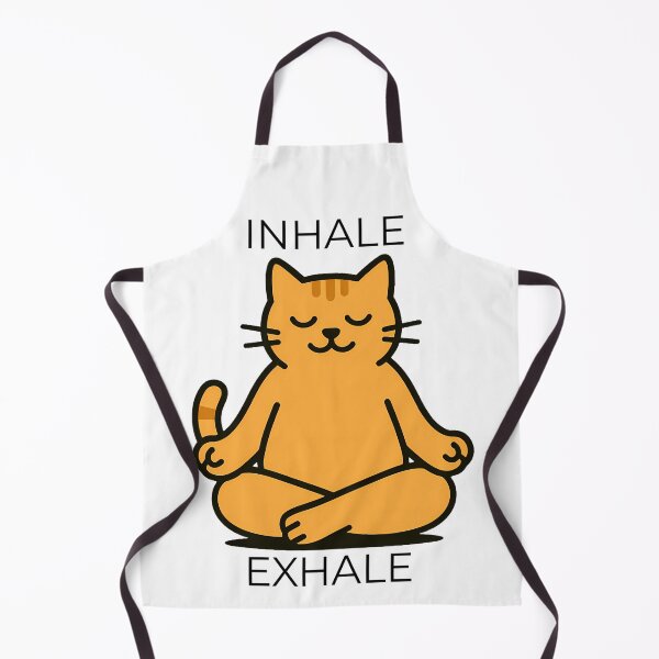 Item preview, Funny Yoga Cat Zen Meditation – Inhale Exhale Ginger Cat designed and sold by Phetuvov.