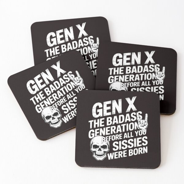 Item preview, X Generation Before All You Sissie Were Born – Gen X Pride Rock Hand Skull designed and sold by Redgiant87x.