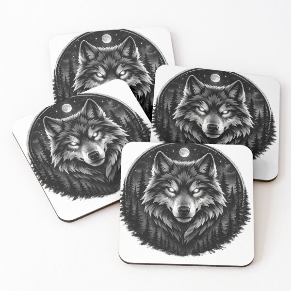 Item preview, Wild Night Wolf Forest Design designed and sold by HayatDesigns19.