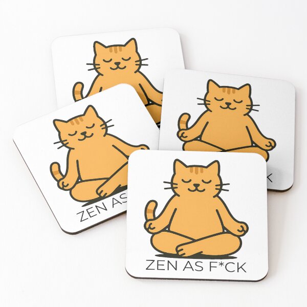 Item preview, Funny Yoga Cat Zen Meditation designed and sold by Phetuvov.