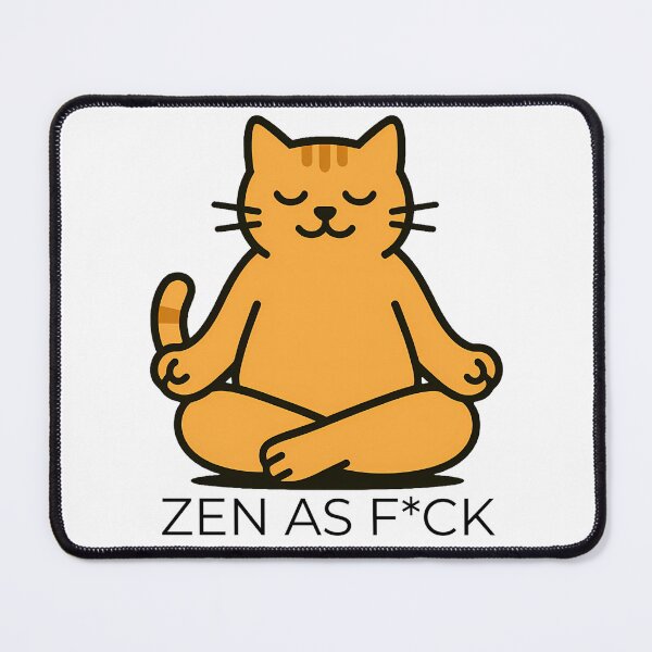 Item preview, Funny Yoga Cat Zen Meditation designed and sold by Phetuvov.