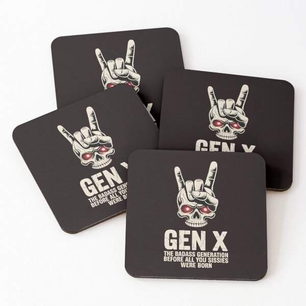 Item preview, X Generation Before All You Sissie Were Born – Badass Skull Gen X Pride designed and sold by Redgiant87x.