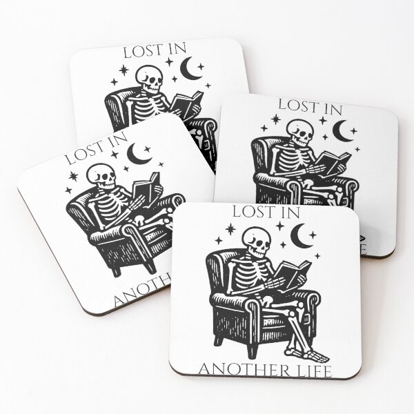 Item preview, Skeleton Reading Book – Lost In Another Life Dark Academia designed and sold by Phetuvov.