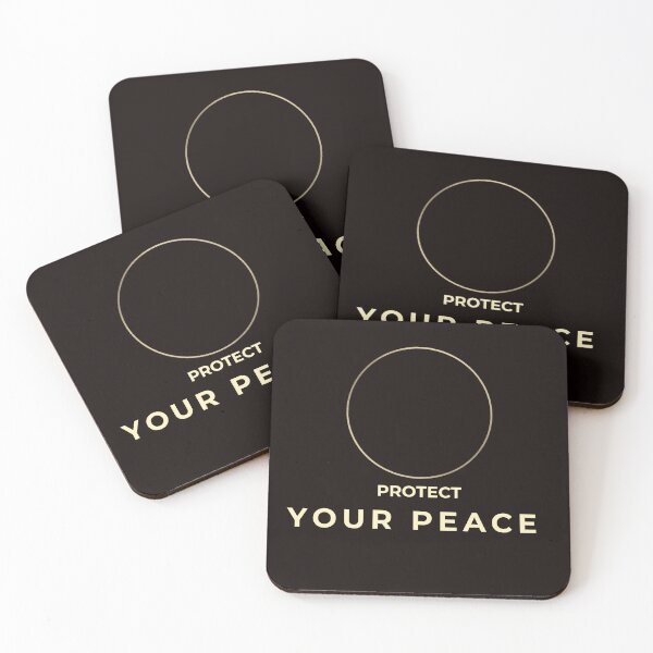 Item preview, Protect Your Peace – Minimalist Circle Design designed and sold by EirozStudio.