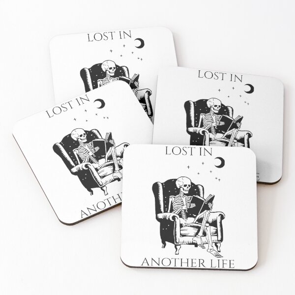 Item preview, Skeleton Reading Book – Lost In Another Life Dark Academia designed and sold by Phetuvov.