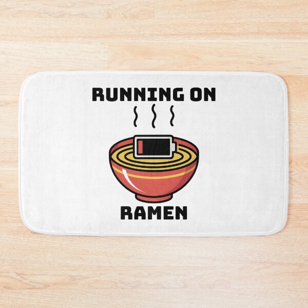 Item preview, Running on Ramen – Low Battery Funny Japanese Food designed and sold by Phetuvov.