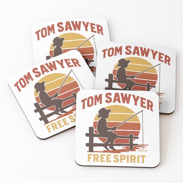 Item preview, Tom Sawyer Sunset Fishing Vintage Art designed and sold by Retr0Tshirts.
