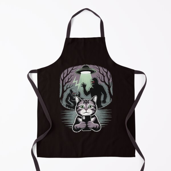 Item preview, Bigfoot Loch Ness Selfie – Funny Sasquatch Monsters Scared Cat Design designed and sold by Redgiant87x.