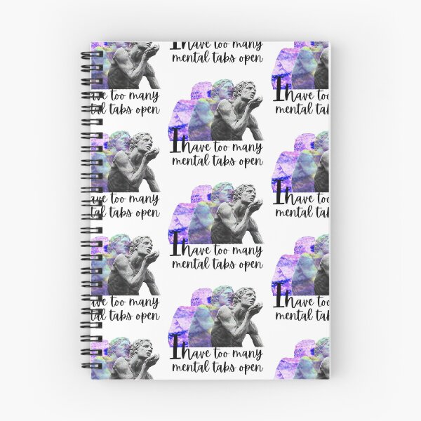 Item preview, Too Many Mental Tabs Open | Funny Overthinker & ADHD Quote designed and sold by Personal Echo.