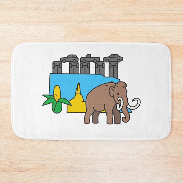 Item preview, Nebraska Wooly Mammoth designed and sold by WokeBespoke.
