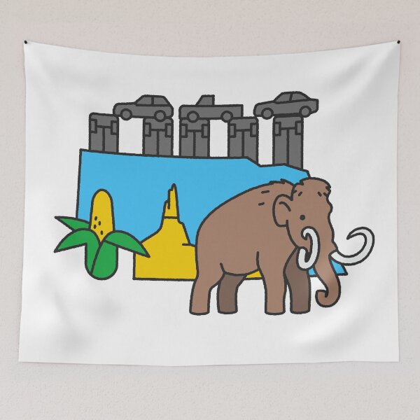 Item preview, Nebraska Wooly Mammoth designed and sold by WokeBespoke.