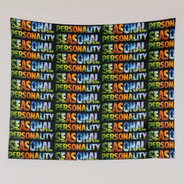 Item preview, Seasonal Personality Aesthetic Nature Typography Design designed and sold by TeeTimeTreasure.
