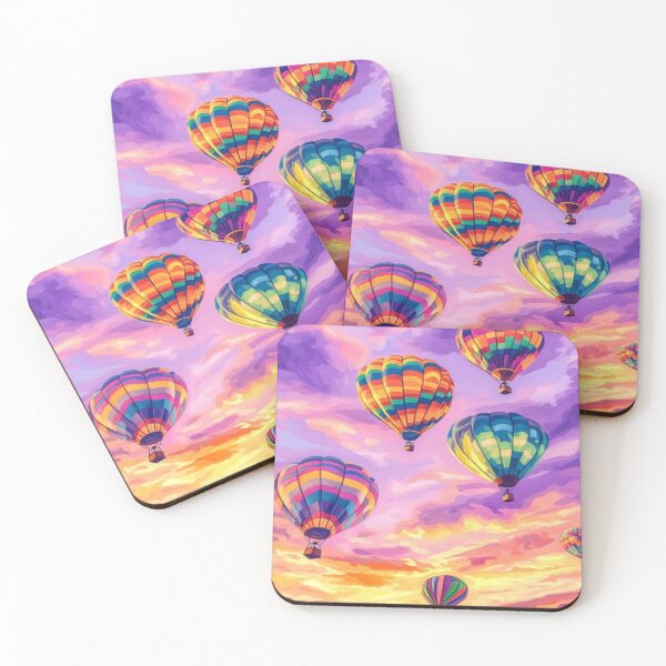 Item preview, Colorful hot air balloons scenery designed and sold by NivyasArtistry.