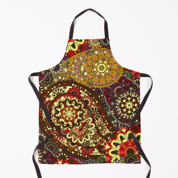 Item preview, Retro 1960's Paisley Red And Yellow Hippie Pattern designed and sold by DEC02.