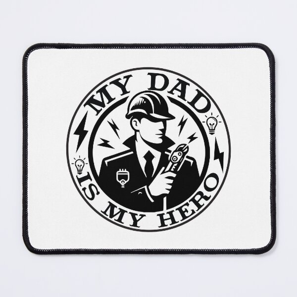 Item preview, My Dad Is My Hero Electrician - Cute Lineman Sparky Father Gift designed and sold by FuzionRaptor.