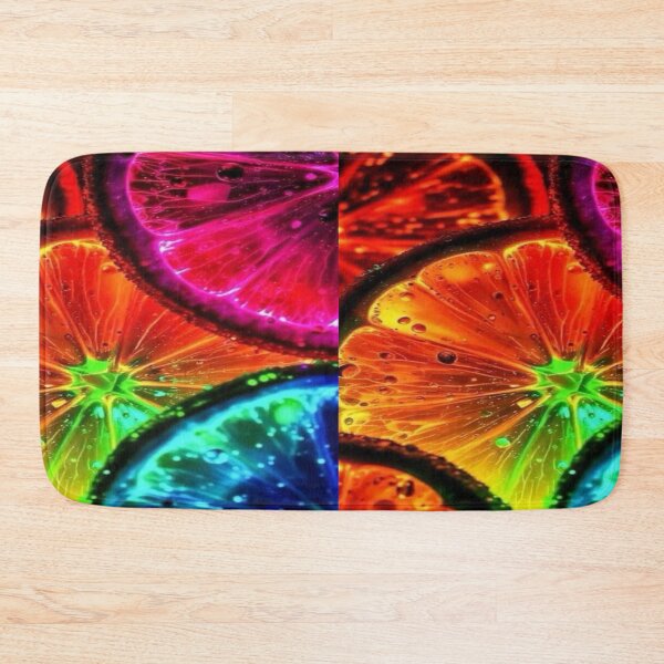 Item preview, Colorful neon citrus lemon slices designed and sold by NivyasArtistry.