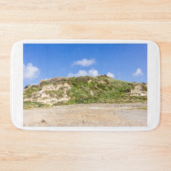 Item preview, Coastal Dune Landscape With Sandy Cliffs, Green Vegetation and Bright Blue Sky on a Sunny Day designed and sold by Nmallia.