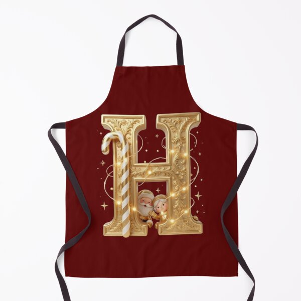 Item preview, Letter H Christmas Gold: 3D Luxury Holiday Initial designed and sold by ChaosModeArt.