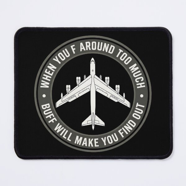Item preview, B‑52 Stratofortress – BUFF Will Make You Find Out Tactical Humor Emblem designed and sold by ArtDreams92.
