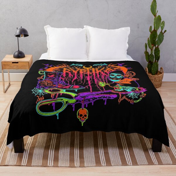 Item preview, Neon Death Metal Skeleton Lowbrow Punk Art designed and sold by CRYPTIKOS STUDIOS.
