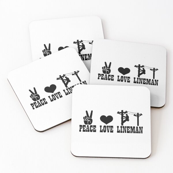 Item preview, Peace Love Lineman - Funny Electrician Sparky Trade Pride designed and sold by FuzionRaptor.