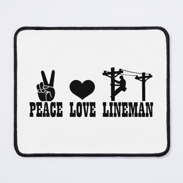 Item preview, Peace Love Lineman - Funny Electrician Sparky Trade Pride designed and sold by FuzionRaptor.