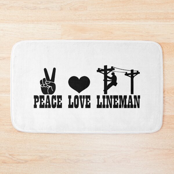 Item preview, Peace Love Lineman - Funny Electrician Sparky Trade Pride designed and sold by FuzionRaptor.