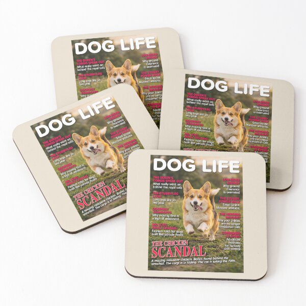 Item preview, Dog Life Corgi Cover – The Chicken Scandal designed and sold by FrancophileFun.