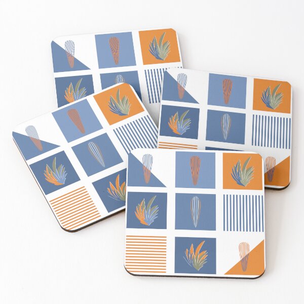 Item preview, Sicily in Orange and Blue designed and sold by AtenaArtStudio.