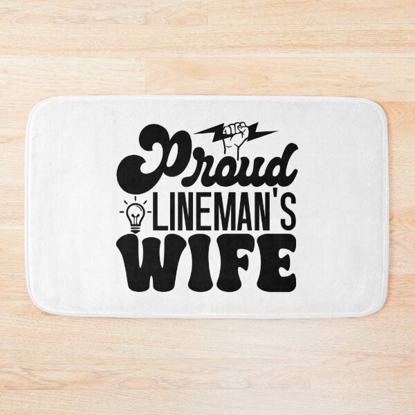 Item preview, Proud Lineman's Wife - Cute Electrician Spouse Utility Trade Pride designed and sold by FuzionRaptor.