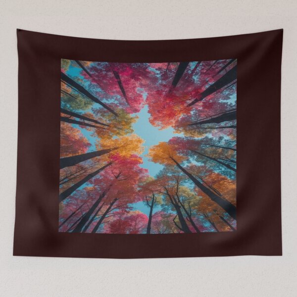 Item preview, Attractive drawing of autumn canopy designed and sold by NivyasArtistry.