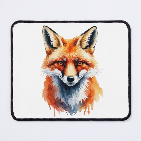 Item preview, watercolor fox gorgeous portrait designed and sold by AnnaHolyph.