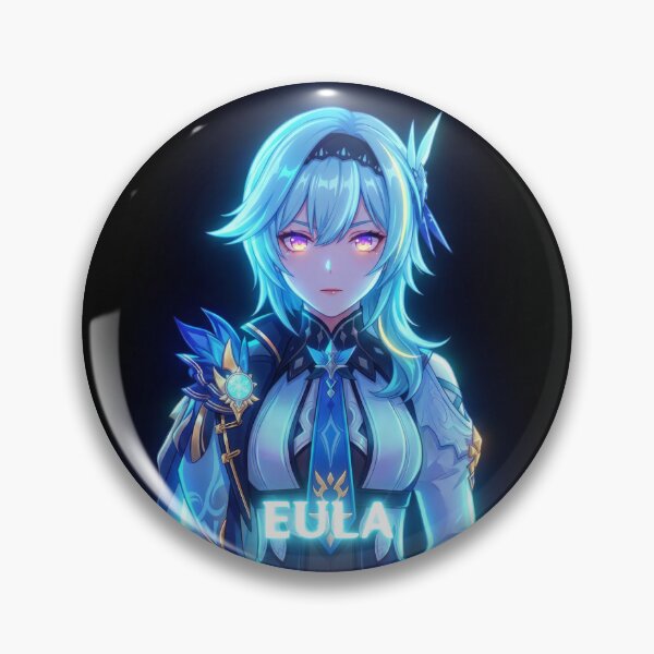 Item preview, Neon Spindrift Knight Eula - Fan Art Portrait designed and sold by EWCY store.
