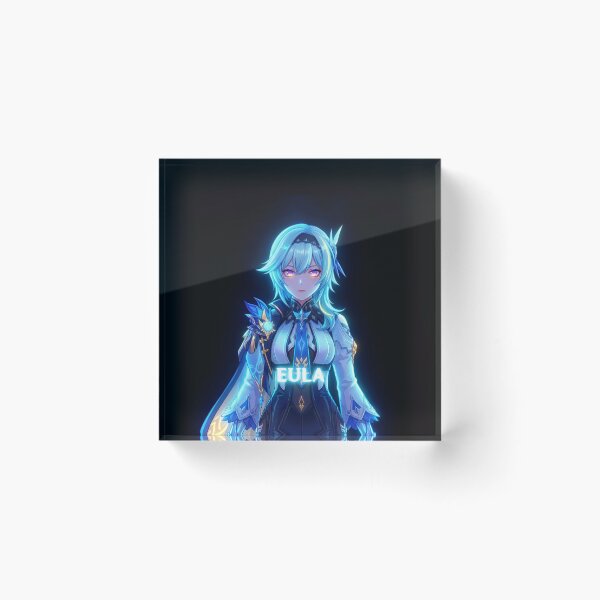 Item preview, Neon Spindrift Knight Eula - Fan Art Portrait designed and sold by EWCY store.