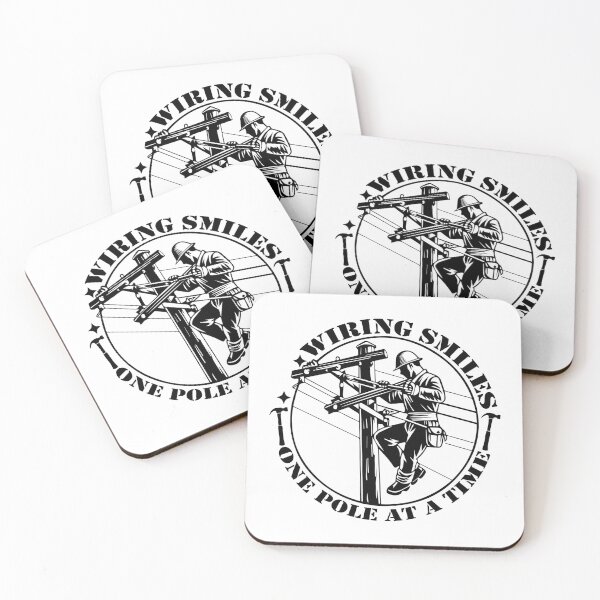 Item preview, Wiring Smiles One Pole At A Time - Funny Electrician Lineman Pride designed and sold by FuzionRaptor.