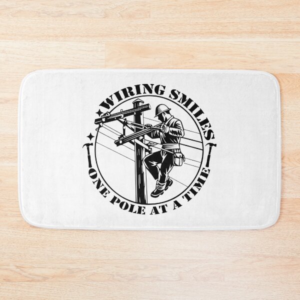 Item preview, Wiring Smiles One Pole At A Time - Funny Electrician Lineman Pride designed and sold by FuzionRaptor.