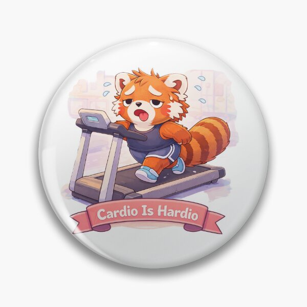 Item preview, Cardio Is Hardio – Panda Gym designed and sold by Creative and Humorous Arts.