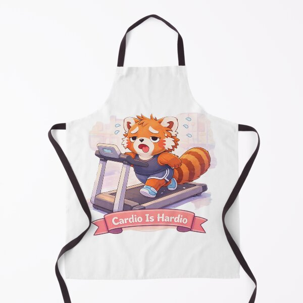 Item preview, Cardio Is Hardio – Panda Gym designed and sold by Creative and Humorous Arts.