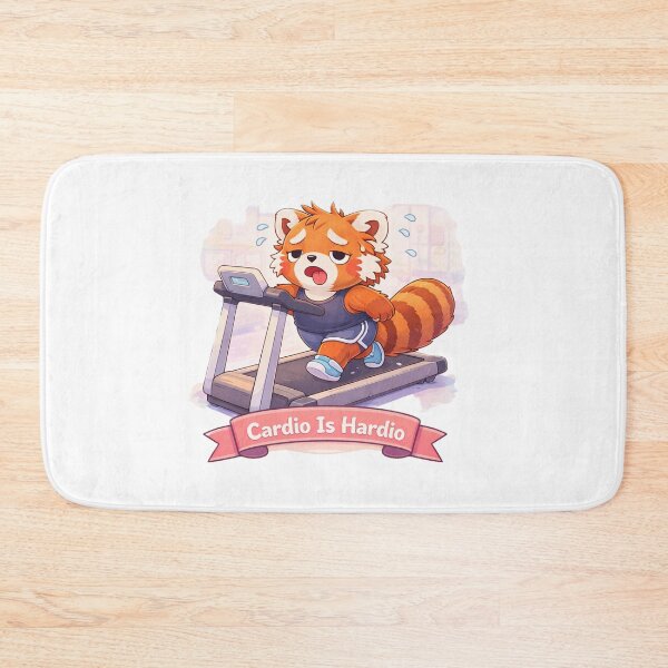 Item preview, Cardio Is Hardio – Panda Gym designed and sold by Creative and Humorous Arts.
